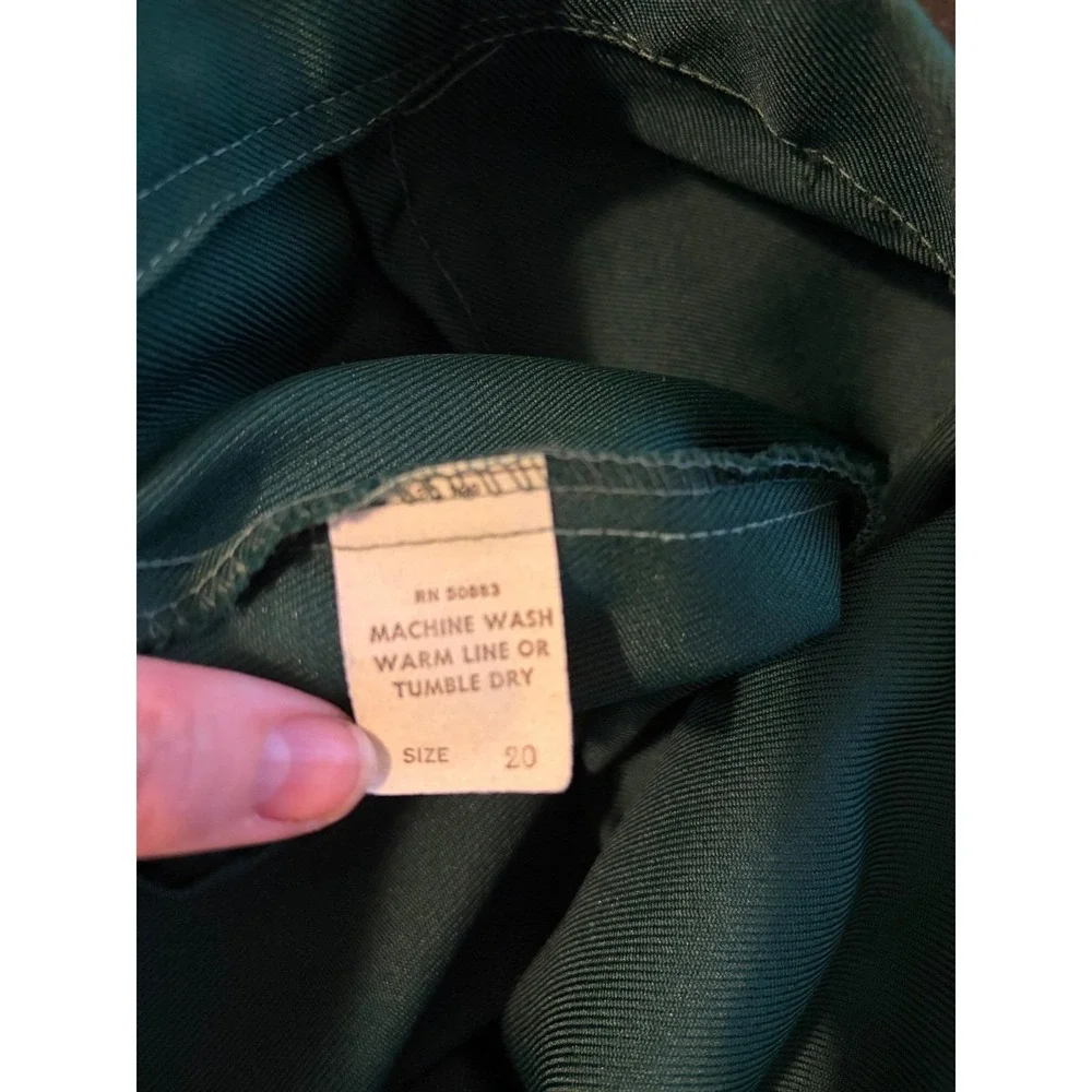 Vintage‎ 1970s Dark Green Career Pants Trousers 34